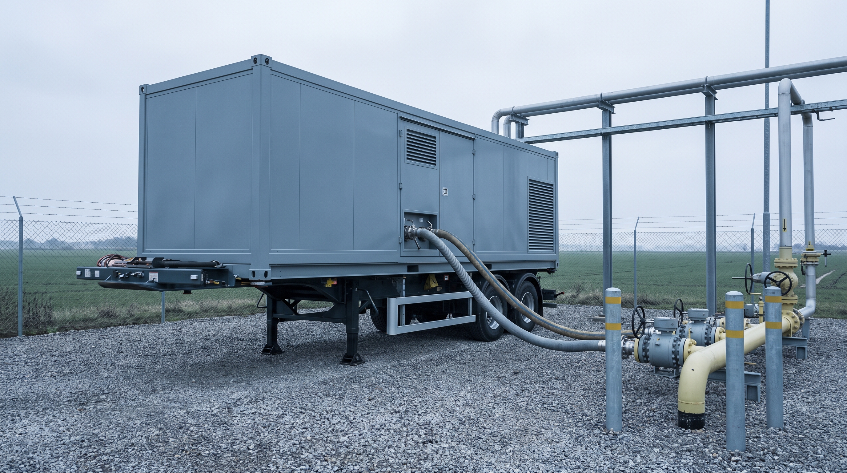 Mobile Compressor Unit im Feldeinsatz